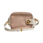 Prada Clay Gray Small Leather Shoulder Bag