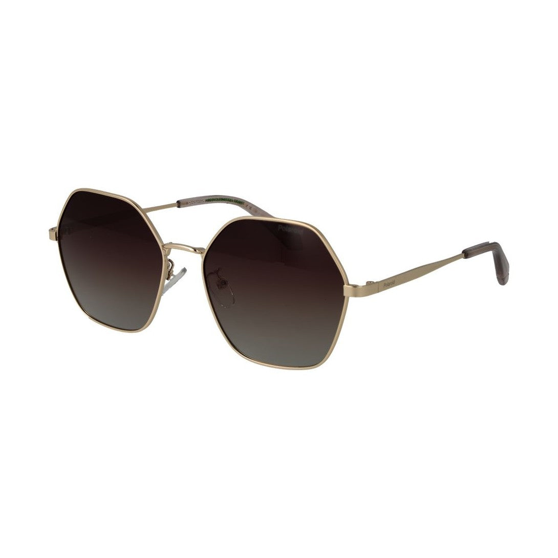 Polaroid Gold Metal Sunglasses
