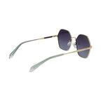 Polaroid Gold Metal Sunglasses