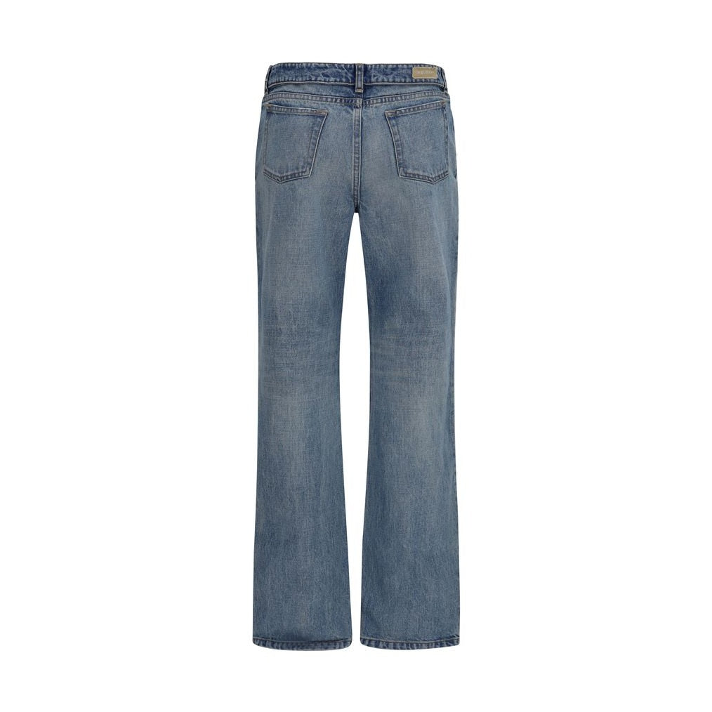 Alexander McQueen Blue Cotton Straight-Leg Jeans