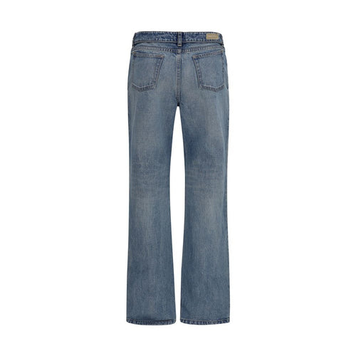 Alexander McQueen Blue Cotton Straight-Leg Jeans