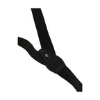 Dolce & Gabbana Black Cotton Leather Elastic Y-back Metal Clips Suspender