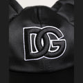 Dolce & Gabbana Men Black Velvet Animal Ears Baseball Cap Hat