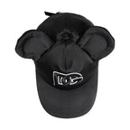 Dolce & Gabbana Men Black Velvet Animal Ears Baseball Cap Hat