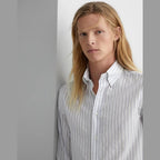 Brunello Cucinelli Bicolor Cotton Pattern Shirt