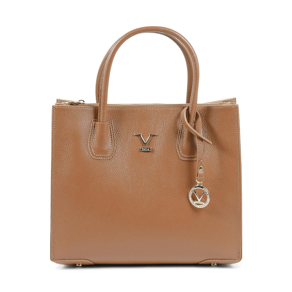 19V69 Italia Brown Leather Tote Bag