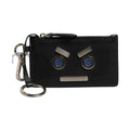 Fendi Vitello Liberty Studded Coin Pouch Key Case Ardesia