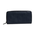 Prada Navy Oliver Embossed Leather Zip-Around Wallet
