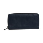 Prada Navy Oliver Embossed Leather Zip-Around Wallet