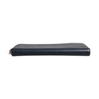 Prada Navy Oliver Embossed Leather Zip-Around Wallet