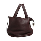 Hermès Picotin Taurillon Clemence Chocolate Handbag