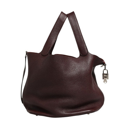Hermès Picotin Taurillon Clemence Chocolate Handbag