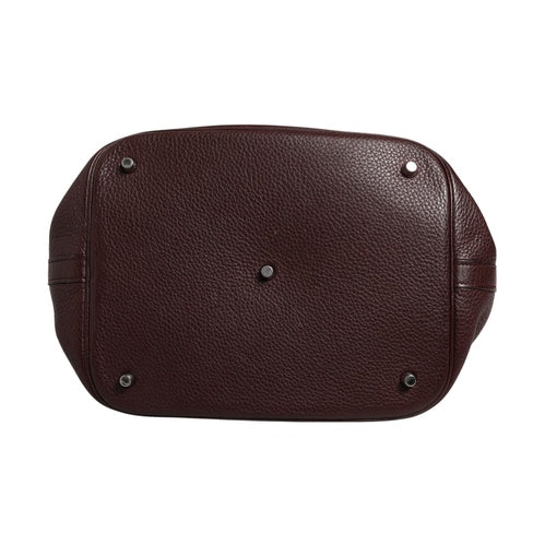 Hermès Picotin Taurillon Clemence Chocolate Handbag