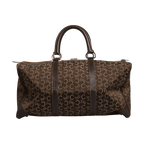 Celine Dark brown and Gold logo duffel