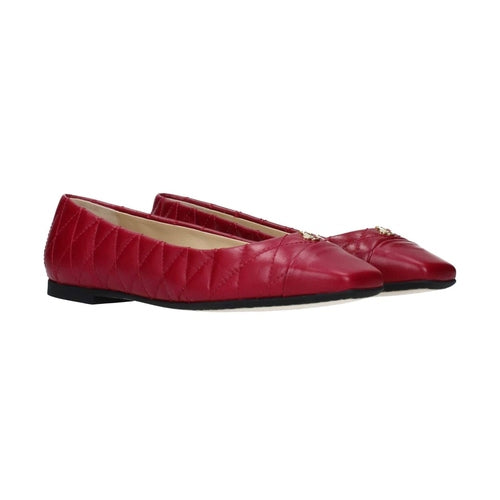 Jimmy Choo Pink Leather Ballet Flats