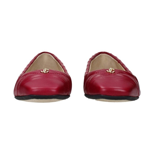 Jimmy Choo Pink Leather Ballet Flats