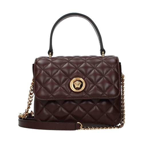 Versace Brown Leather Handbag