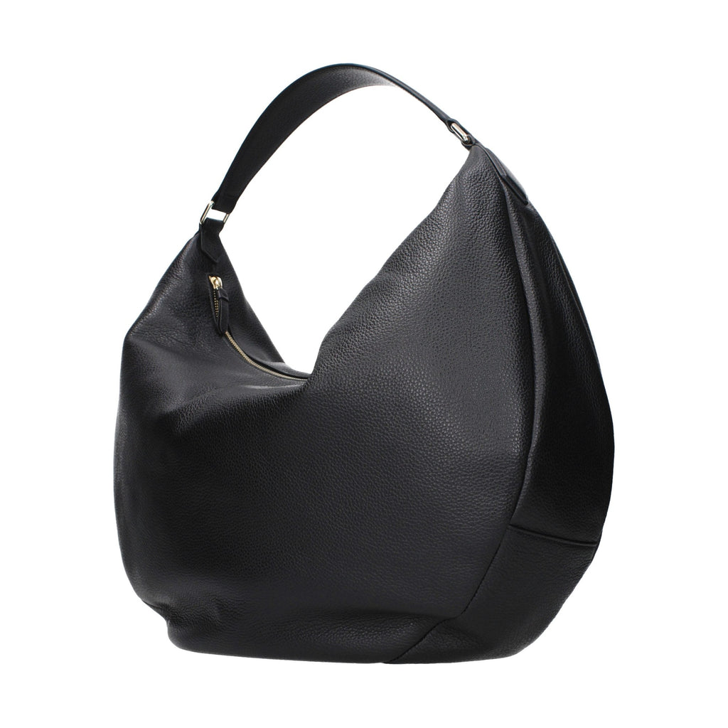 Jimmy Choo Black Leather Shoulder Bag