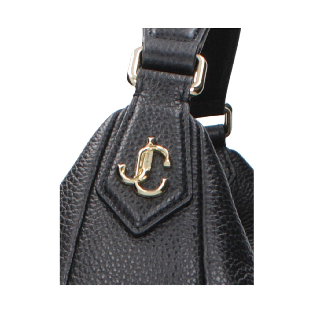 Jimmy Choo Black Leather Shoulder Bag