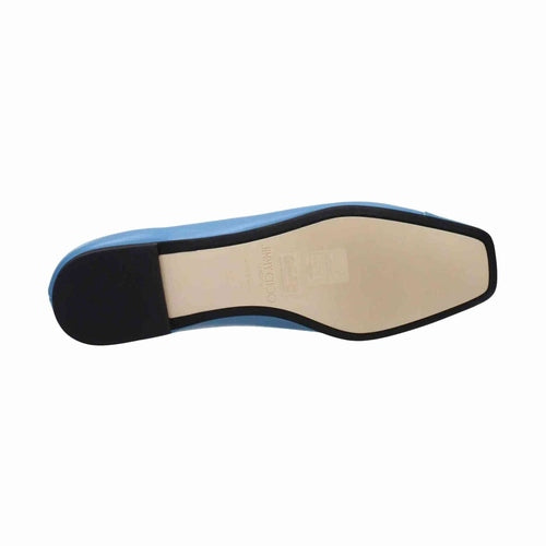 Jimmy Choo Light Blue Leather Ballet Flats