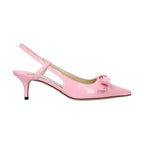 Jimmy Choo Pink Leather Stiletto Heel Sandals