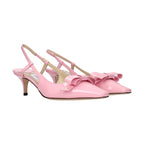 Jimmy Choo Pink Leather Stiletto Heel Sandals