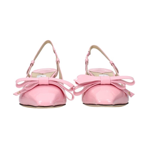 Jimmy Choo Pink Leather Stiletto Heel Sandals