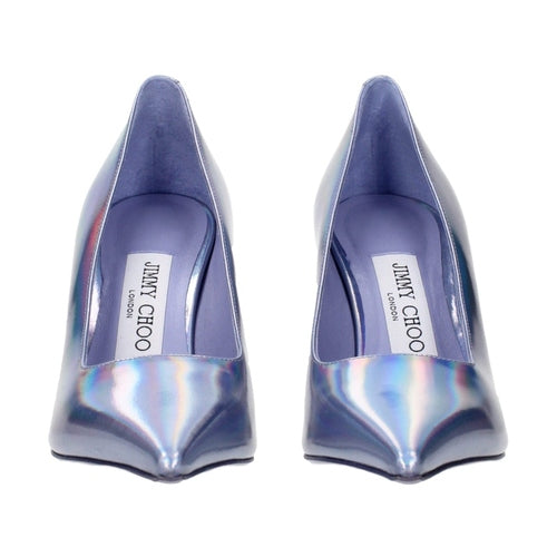 Jimmy Choo Purple Leather High Heel Pumps