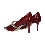 Jimmy Choo Red Leather High Heel Pumps