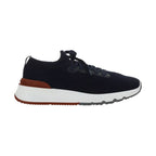 Brunello Cucinelli Blue Cotton Low Top Sneakers