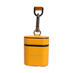 Dolce & Gabbana Case Yellow Calf Leather Logo Flip Holder Strap Airpods