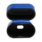 Dolce & Gabbana Case Blue Calf Leather Logo Flip Holder Strap Airpods