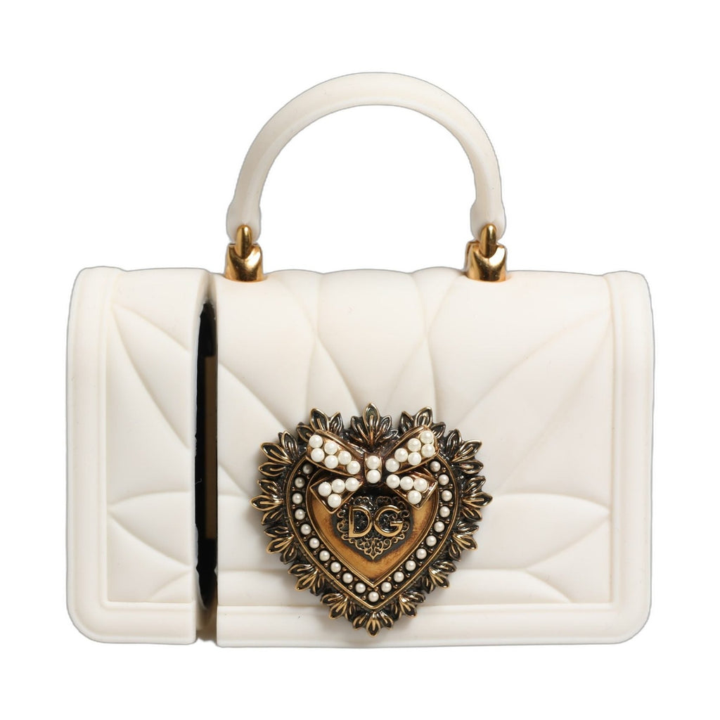 Case White Silicone Devotion Heart Cover Hand Bag Airpod