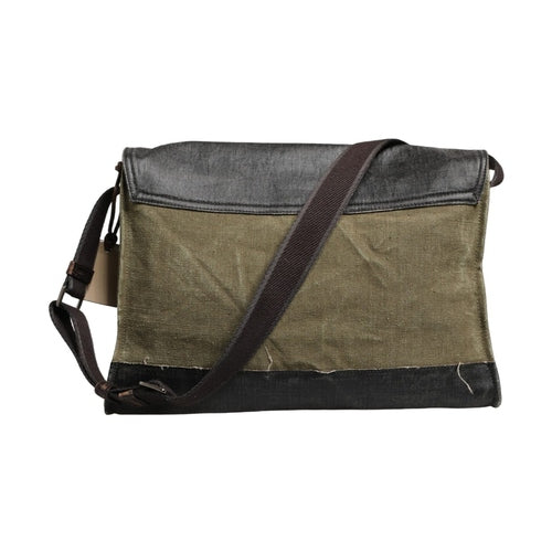 Dolce & Gabbana Military Green Two Tone Messenger Shoulder Borse Men Bag