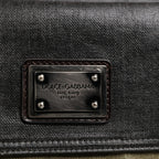 Dolce & Gabbana Military Green Two Tone Tote Duffel Shoulder Borse Bag