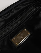 Dolce & Gabbana Black Nylon Brass Plate Bumbag Waist Fanny Pack Men Bag