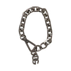 Dolce & Gabbana Silver Tone Heavy Chain Link Signature DG Logo Bracelet