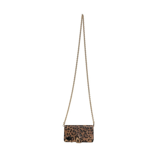 Dolce & Gabbana Flip Cover Brown Leopard Crystal iPhone X - XS Case