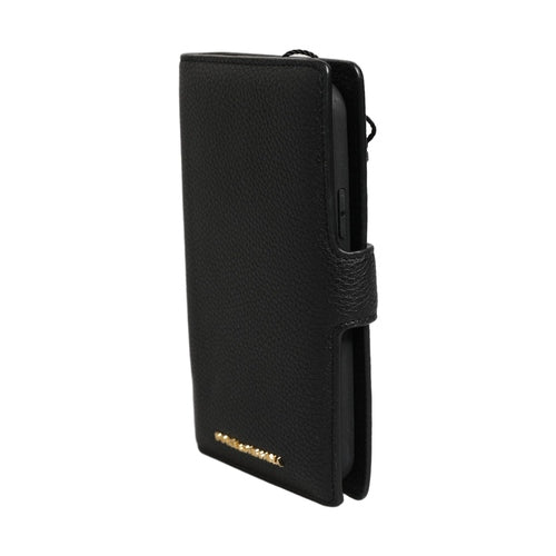 Dolce & Gabbana Case Flip Cover Black Calf Leather iPhone11 PRO Phone