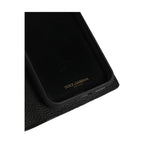 Dolce & Gabbana Case Flip Cover Black Calf Leather iPhone11 PRO Phone