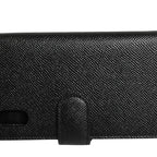 Dolce & Gabbana Case Flip Cover Black Calf Leather iPhone X - XS Phone