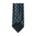 Dolce & Gabbana Dark Green Patterned Silk Adjustable Men Necktie Tie