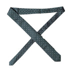 Dolce & Gabbana Dark Green Patterned Silk Adjustable Men Necktie Tie