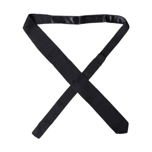 Dolce & Gabbana Dark Blue Solid 100% Silk Adjustable Men Necktie Tie