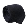 Dolce & Gabbana Dark Blue Solid 100% Silk Adjustable Men Necktie Tie