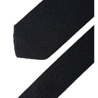 Dolce & Gabbana Dark Blue Solid 100% Silk Adjustable Men Necktie Tie