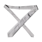 Dolce & Gabbana Gray Satin 100% Silk Adjustable Men Tied Necktie Tie