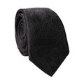 Dolce & Gabbana Black Floral Brocade Silk Adjustable Men Tied Necktie Tie