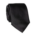 Dolce & Gabbana Black Solid 100% Silk Adjustable Men Tied Necktie Tie