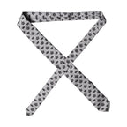 Dolce & Gabbana Gray Crown Fantasy Silk Adjustable Men Tied Necktie Tie